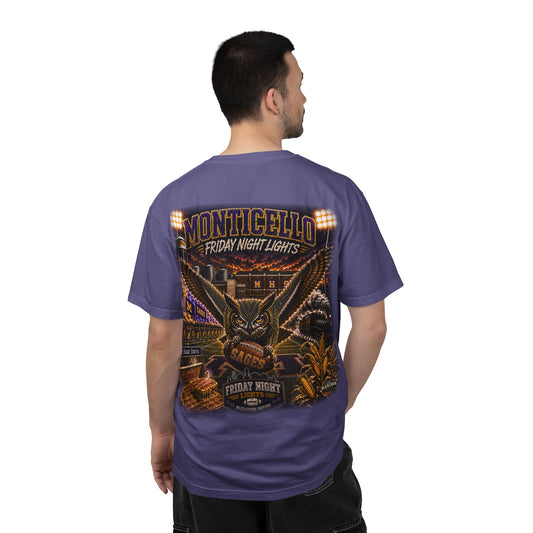 Friday Night Lights T shirt - MONTICELLO Edition - Collector's Edition (Front Patch + Back Design)