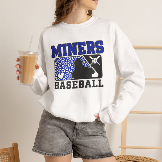 Miners Baseball Crewneck Sweatshirt – Team Spirit Pullover