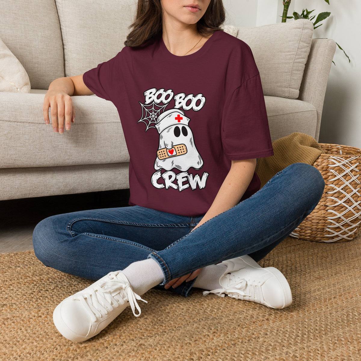Boo Boo Crew T-Shirt — Cute Nurse Ghost Halloween Tee