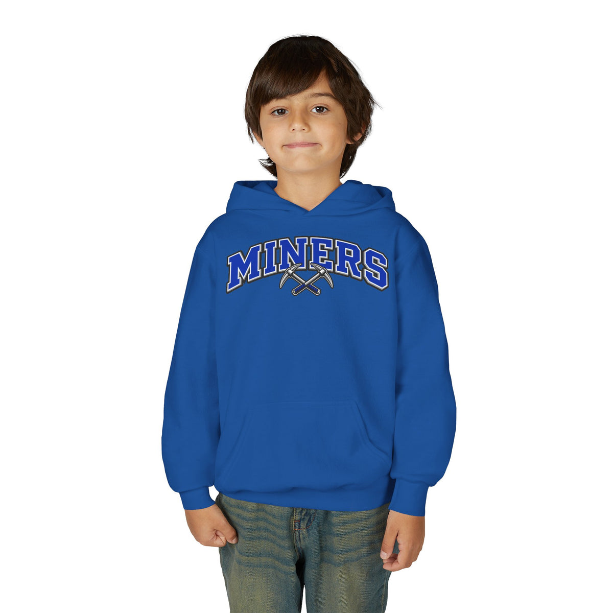 YOUTH Miners Block Letter and Logo Hoodie
