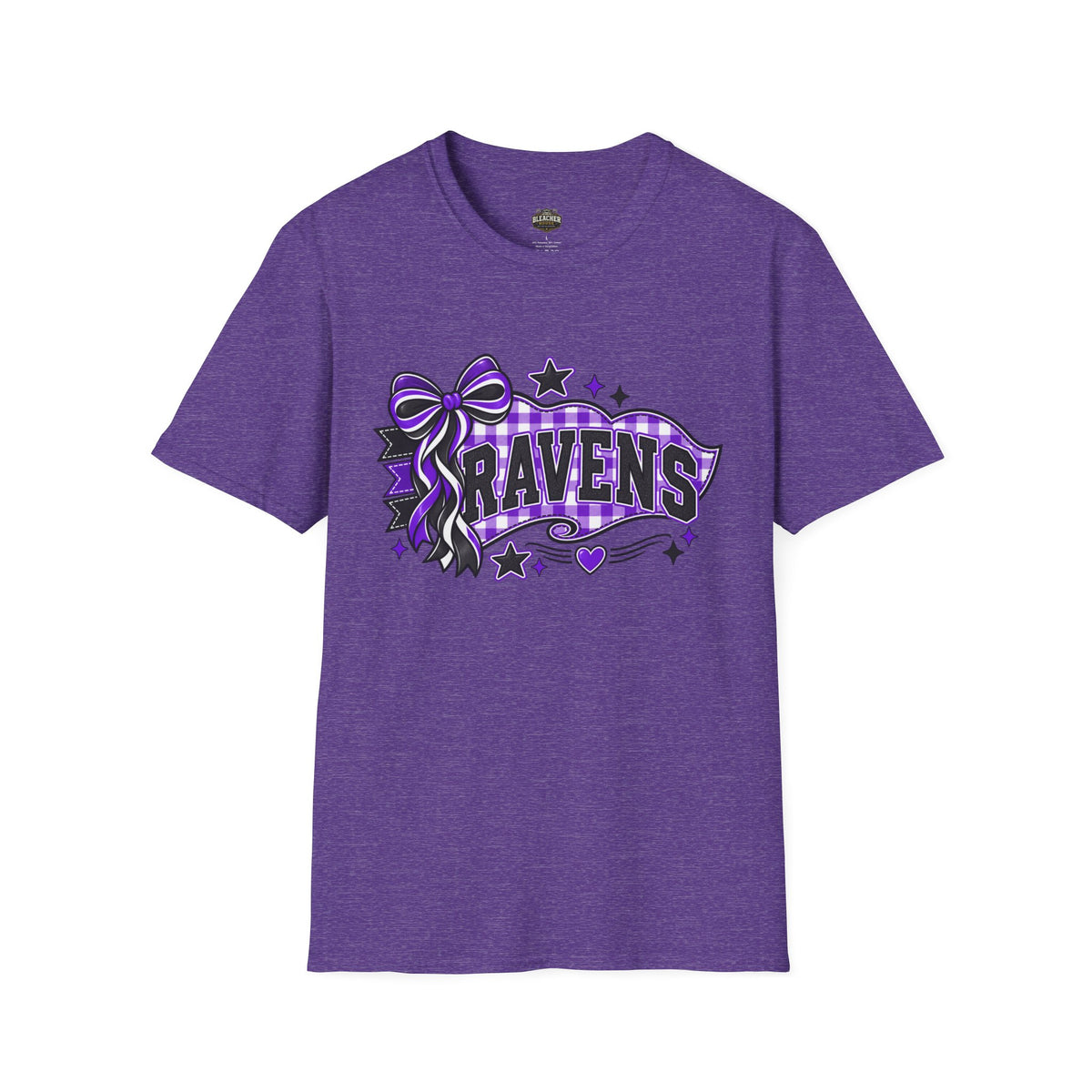 Ravens T-Shirt — Purple Ribbon & Stars Spirit Tee