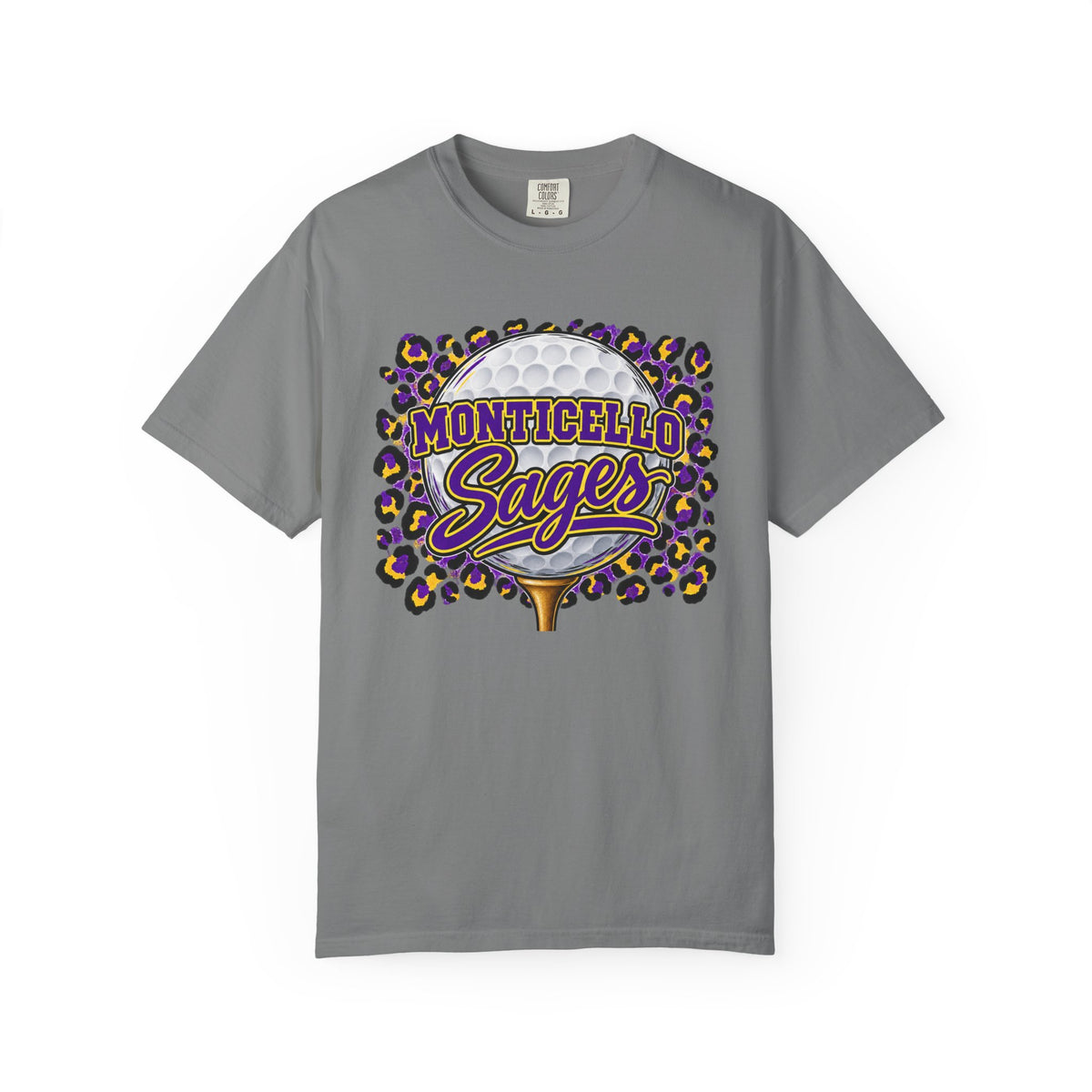 Monticello Sages Golf Leopard Mascot T-Shirt