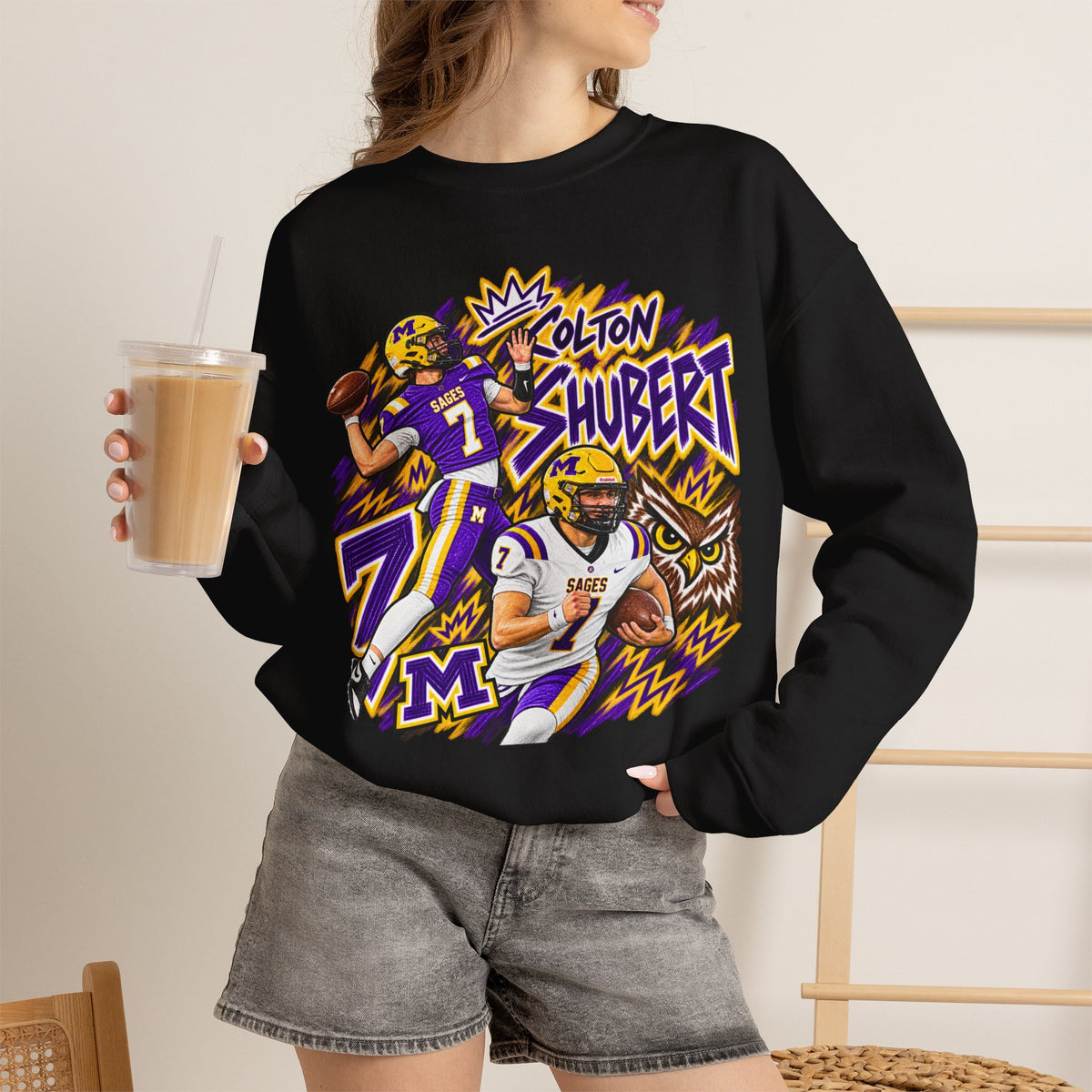 Colton Shubert Graphic Sketch Crewneck Sweatshirt