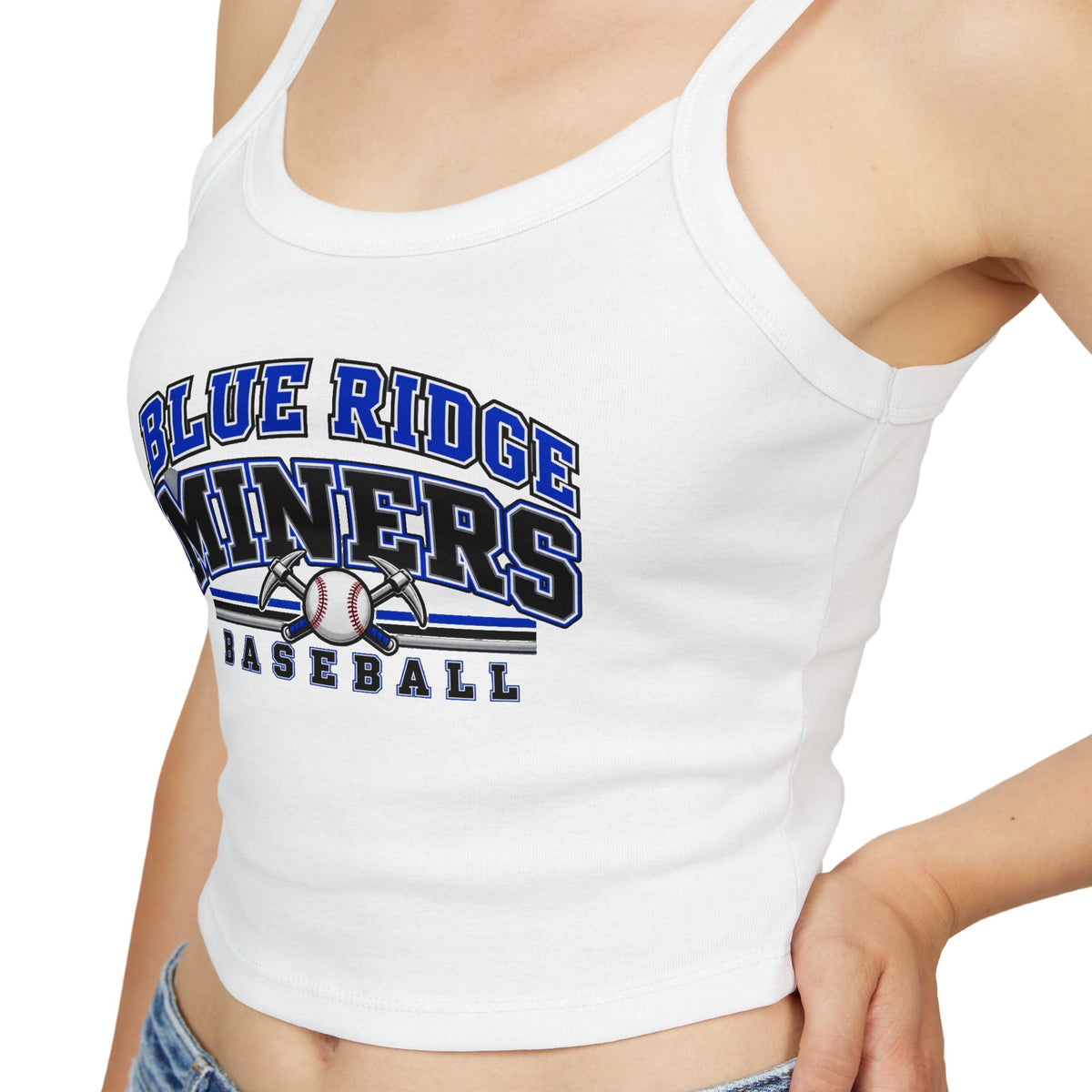 Blue Ridge Miners Baseball Tank Top - Women's Spaghetti Strap Graphic Tank