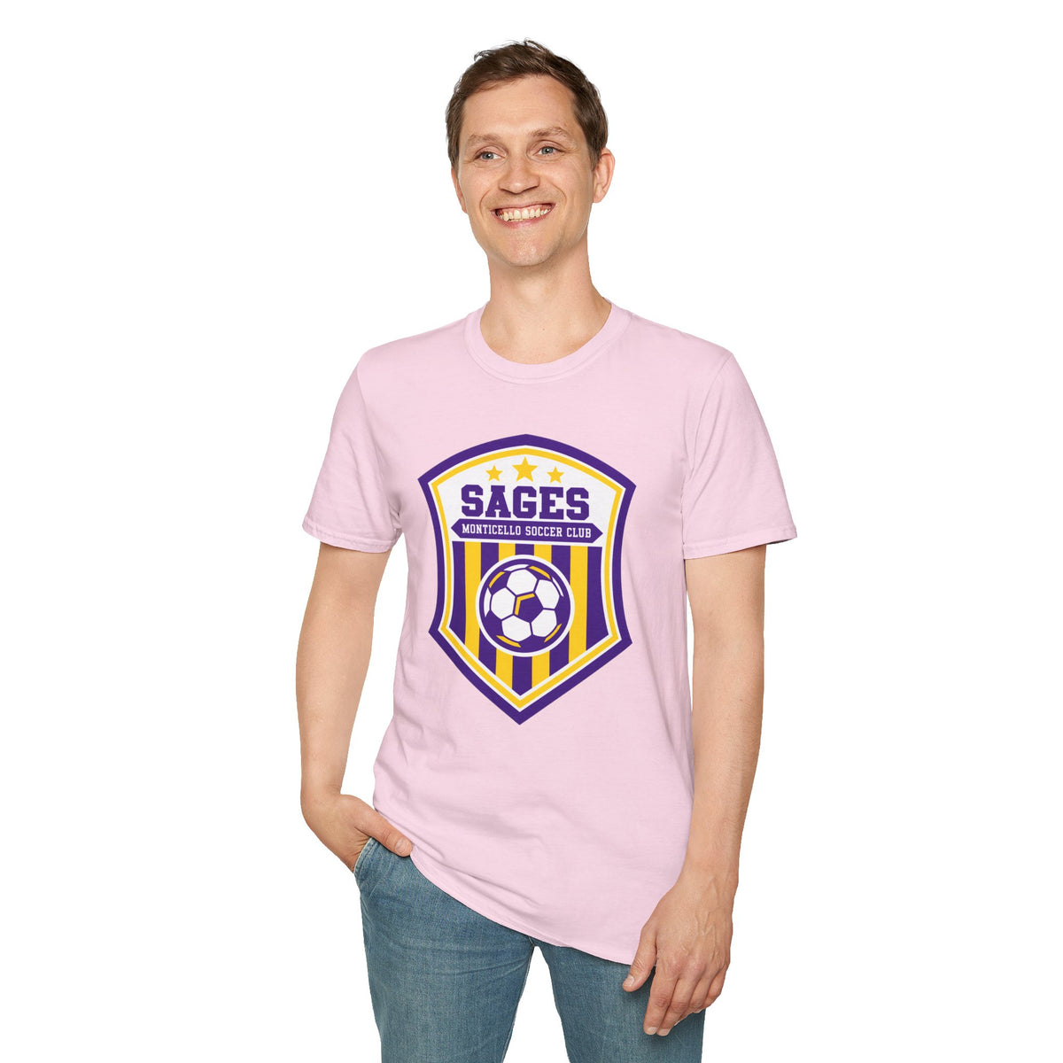 Monticello Soccer Club Crest Logo T shirt