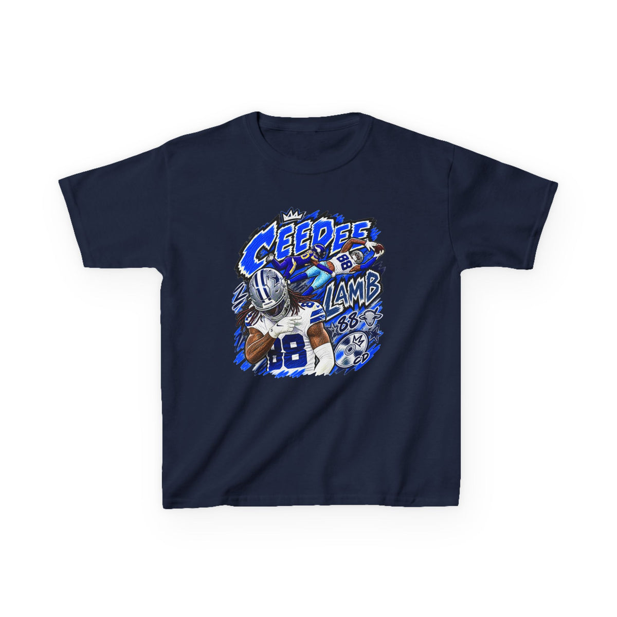 YOUTH CeeDee Lamb Graphic T-Shirt - Sunday Standouts Sketch Series