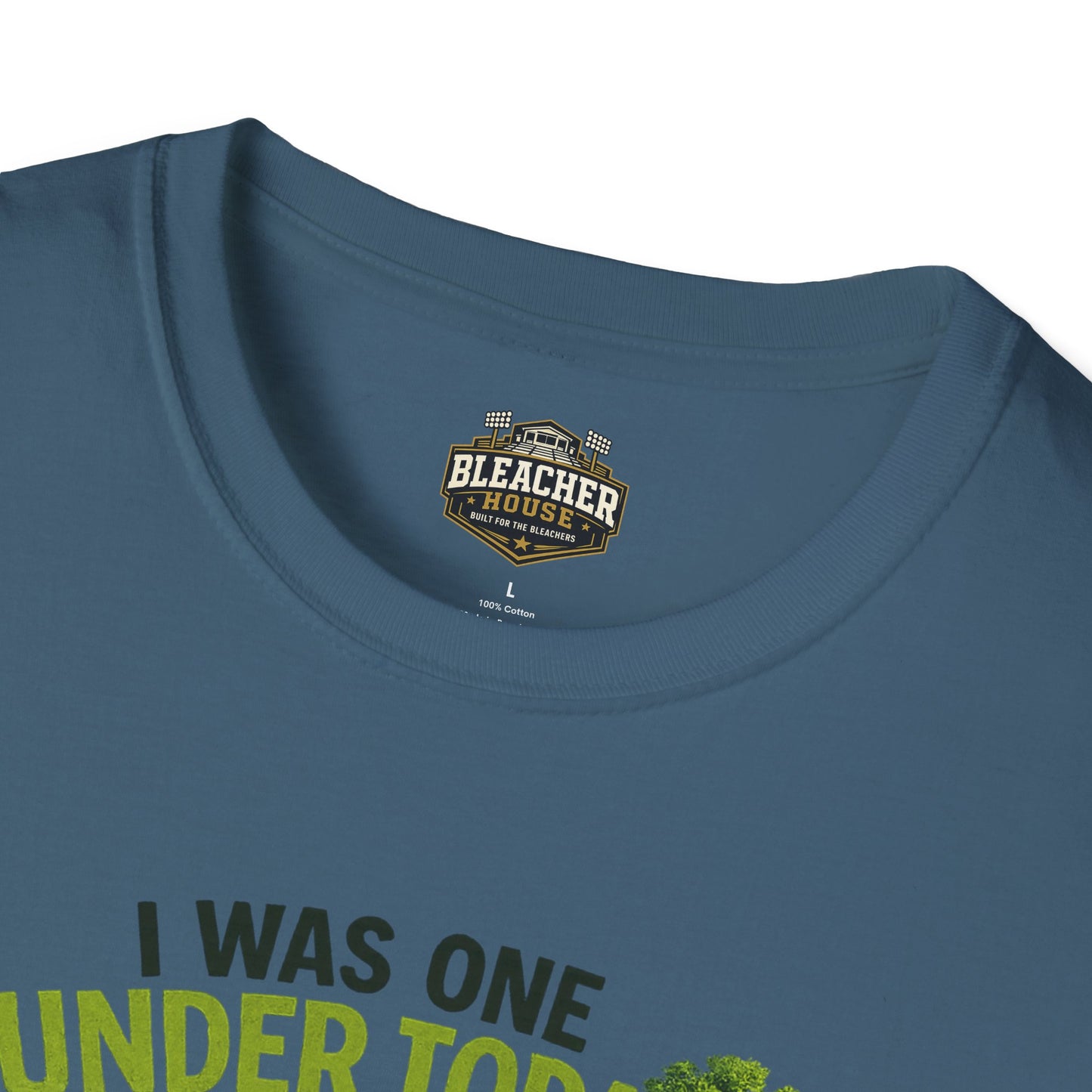 Golf T-Shirt — "I Was One Under Today" REALISTIC VIEW - Funny Scorecard Design