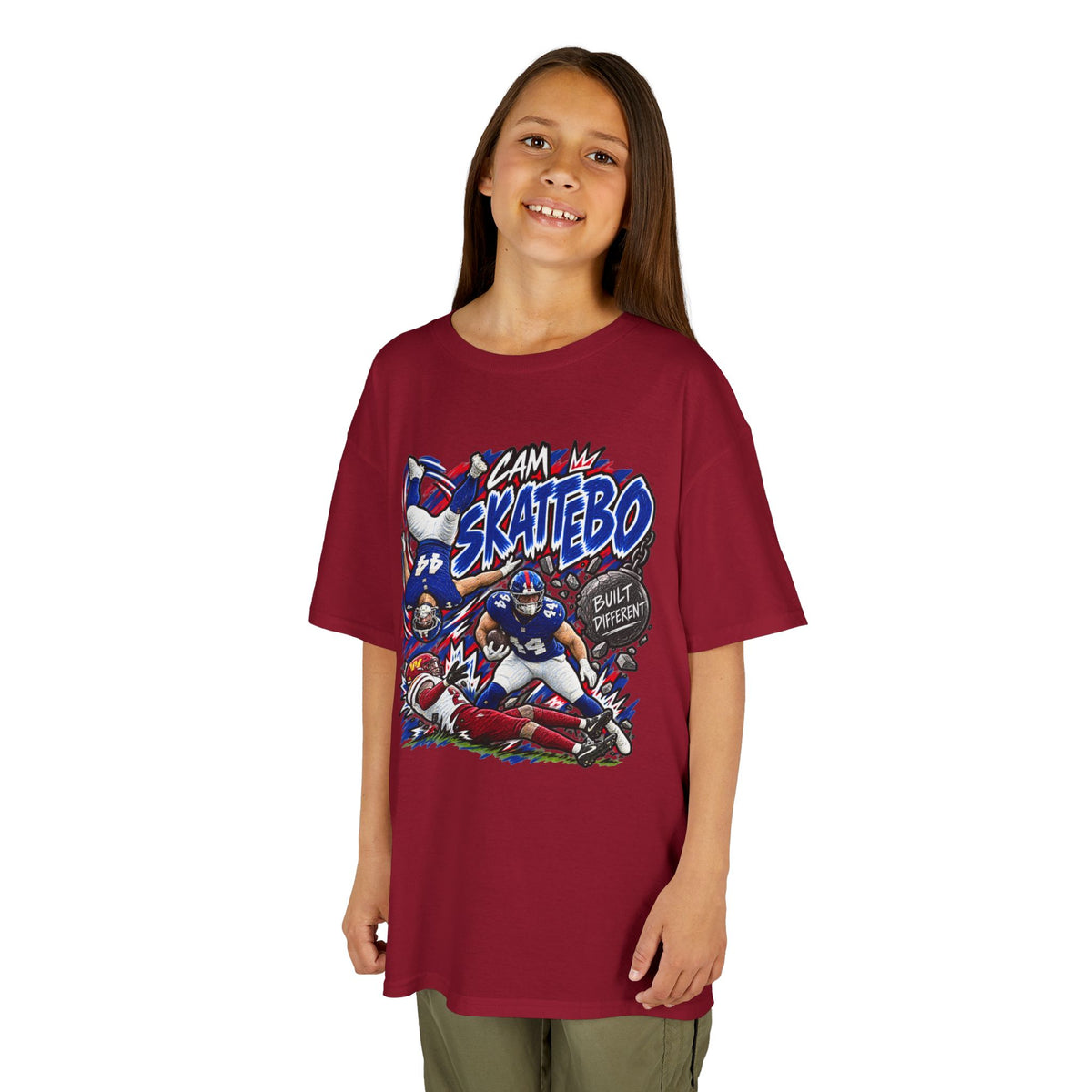 YOUTH Cam Skattebo Graphic T-Shirt - Sunday Standouts Sketch Series