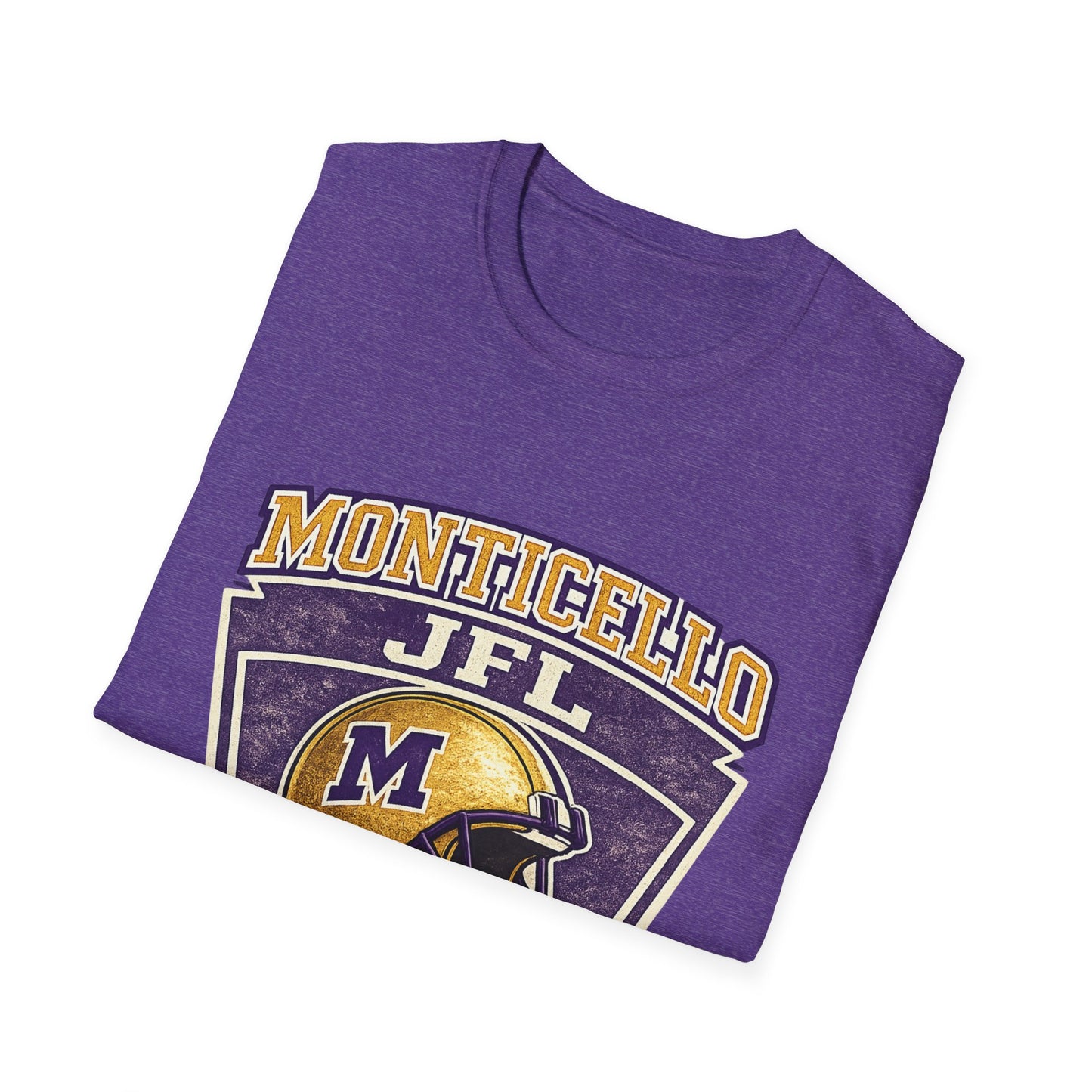 Monticello JFL Football T‑Shirt — Vintage Helmet Tee
