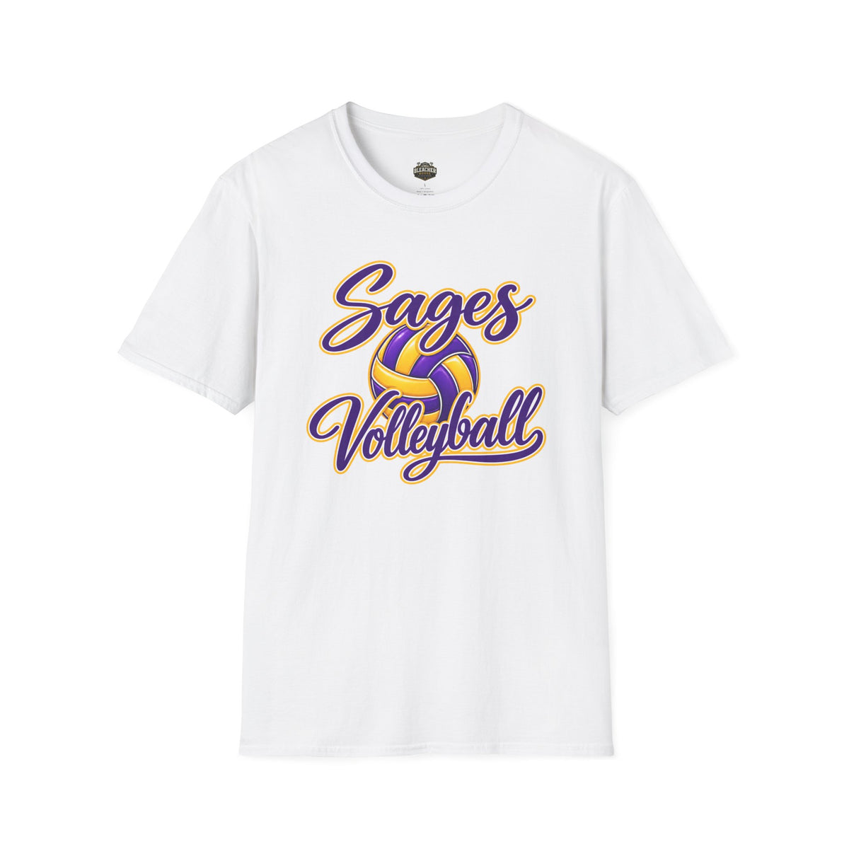 Sages Volleyball T-Shirt — Purple & Gold Team Tee