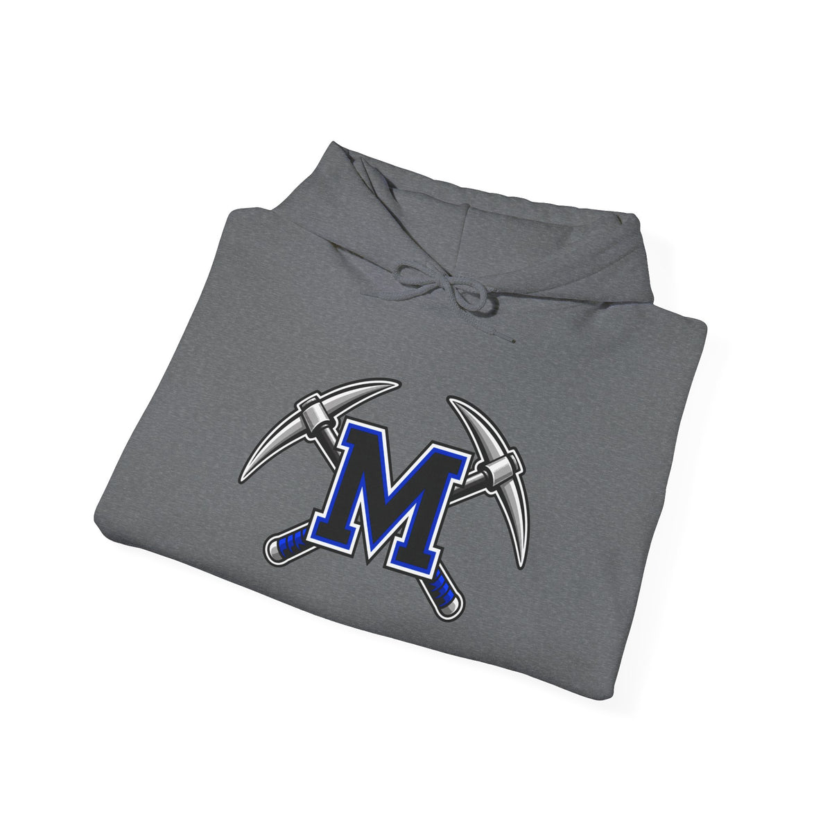 Miners M Logo Hoodie - Cross Pickaxe Graphic M Logo
