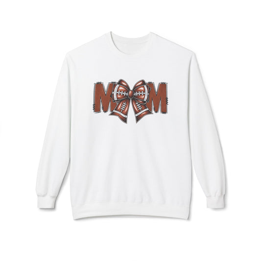 Sweatshirt - Football Mom Bow Crewneck Sweatshirt