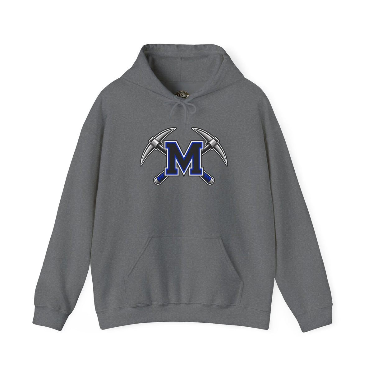 Miners M Logo Hoodie - Cross Pickaxe Graphic M Logo