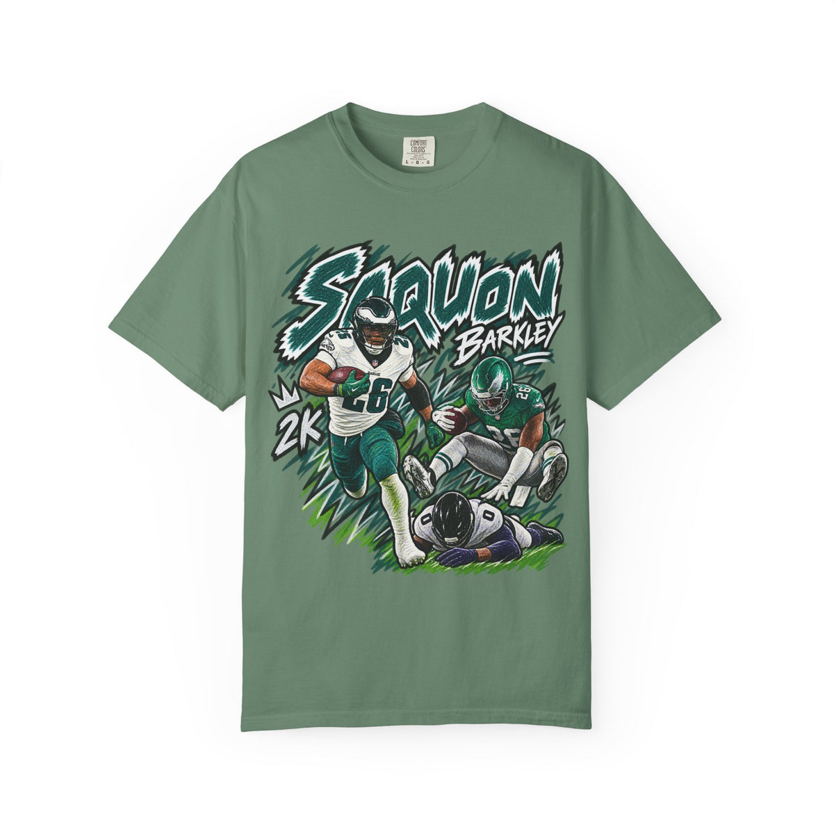 Saquon Barkley Graphic T-Shirt - Sunday Standouts Sketch Series