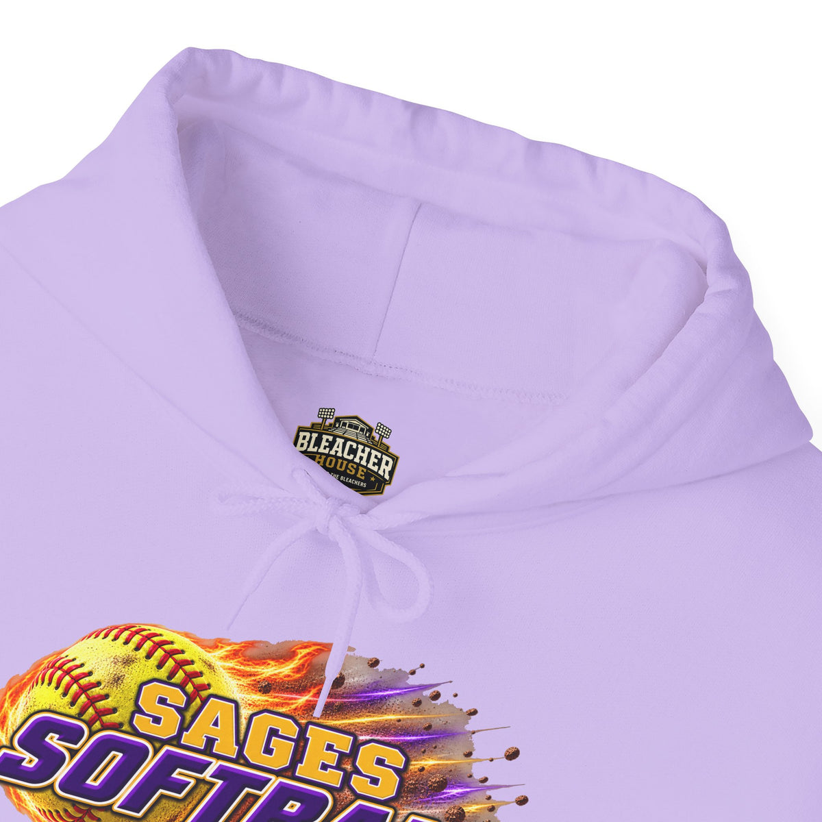 Sages Flaming Softball Hoodie