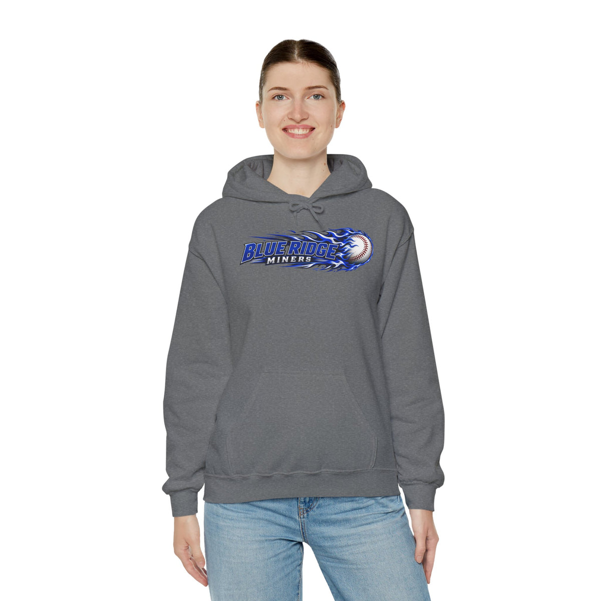 Blue Ridge Miners Flaming Baseball Hoodie – Flaming Ball Hoodie