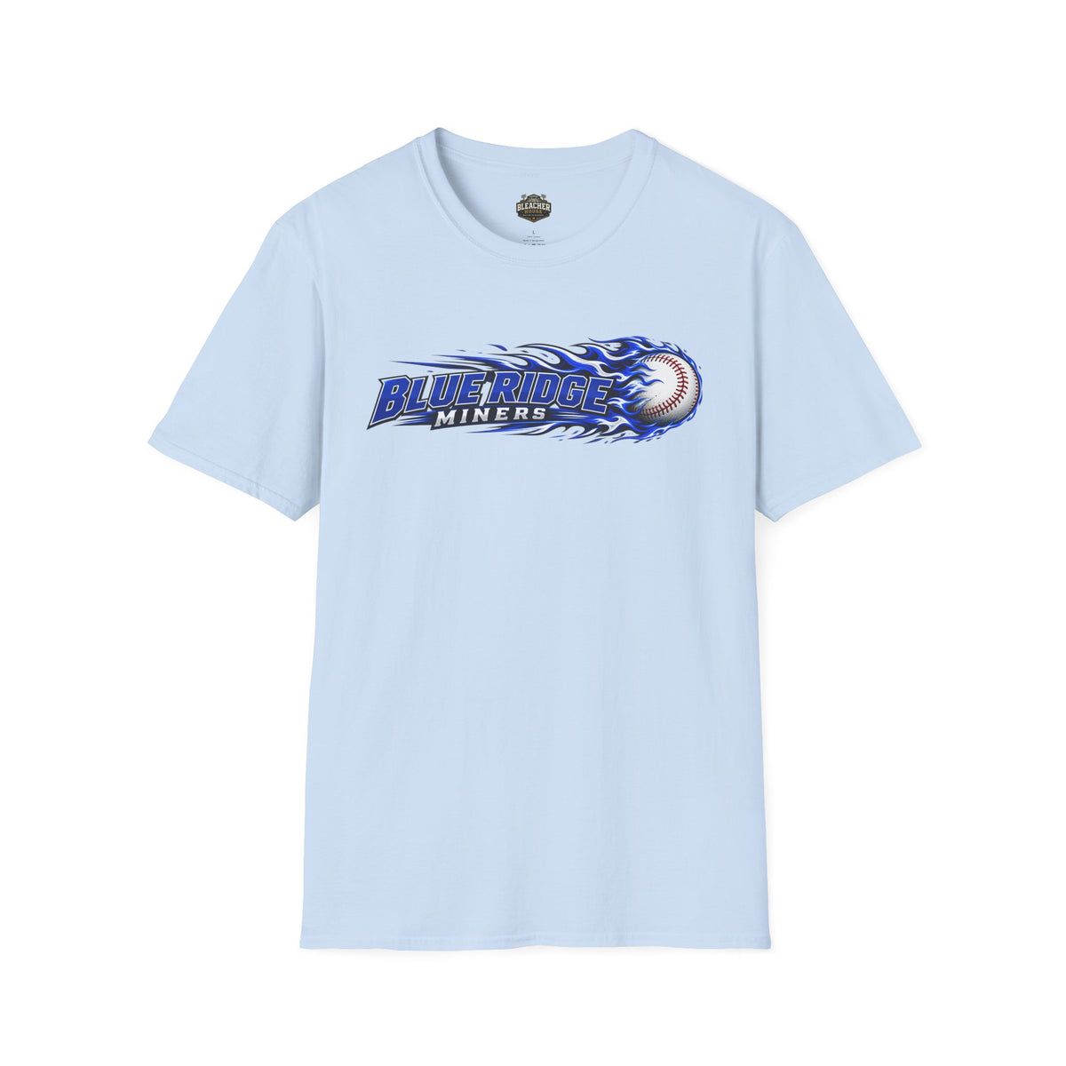Blue Ridge Miners Flaming Baseball T-Shirt – Flaming Ball Softstyle Tee