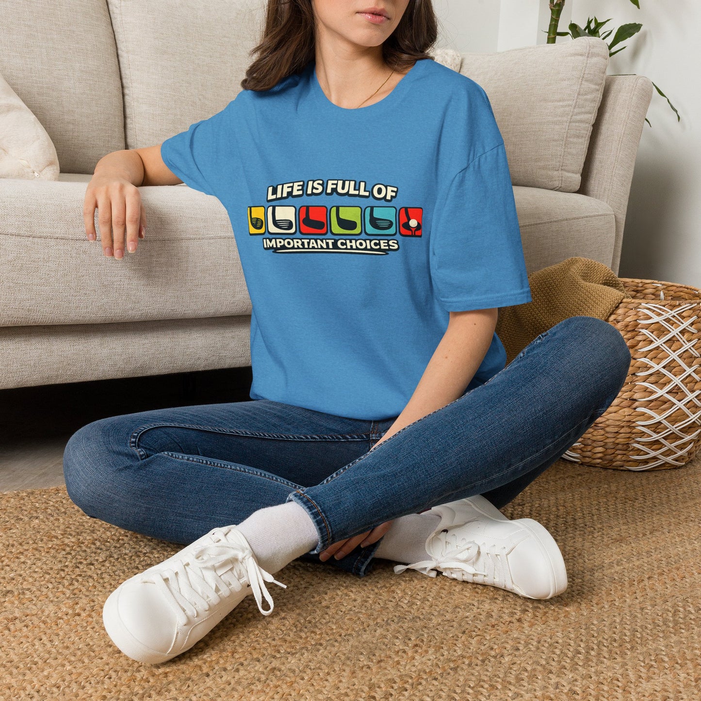 T‑Shirt — "Life Is Full Of Important Choices" Retro Game Controller Graphic