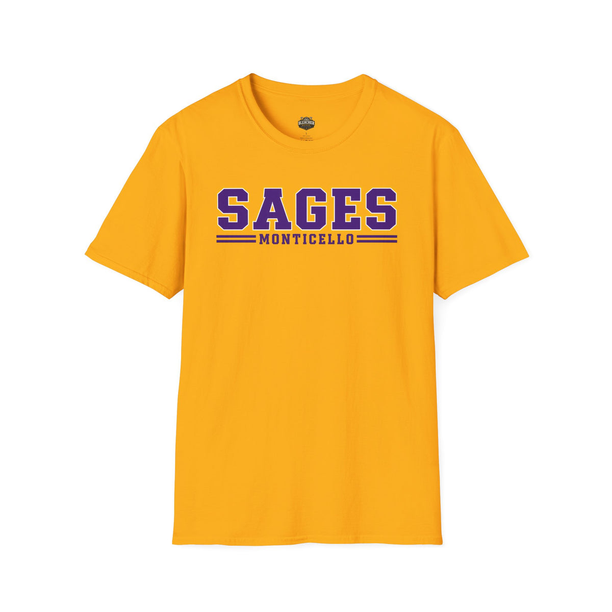 Sages Monticello Crew T‑Shirt — Classic Collegiate School Spirit Tee