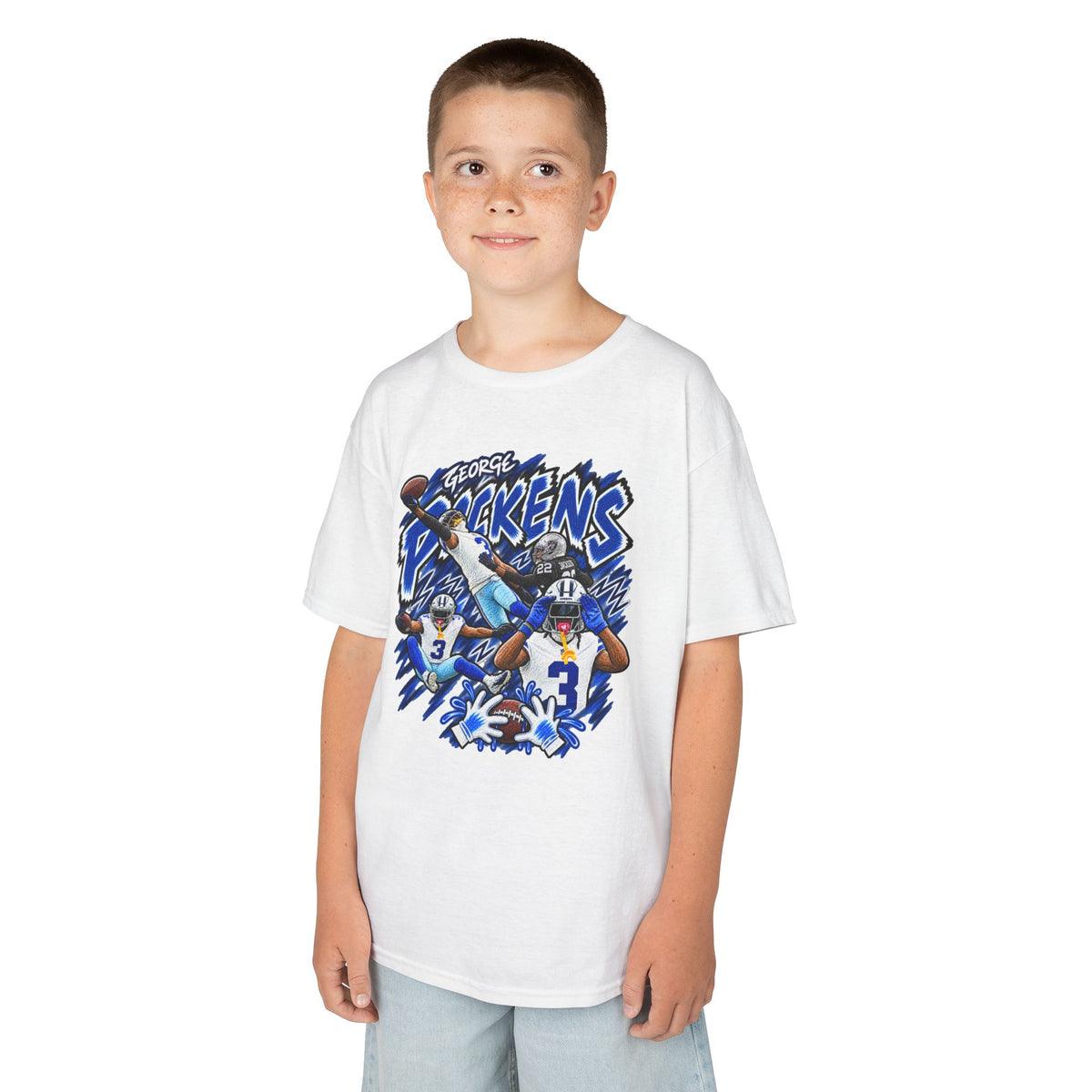 YOUTH George Pickens Graphic T-Shirt - Sunday Standouts Sketch Series