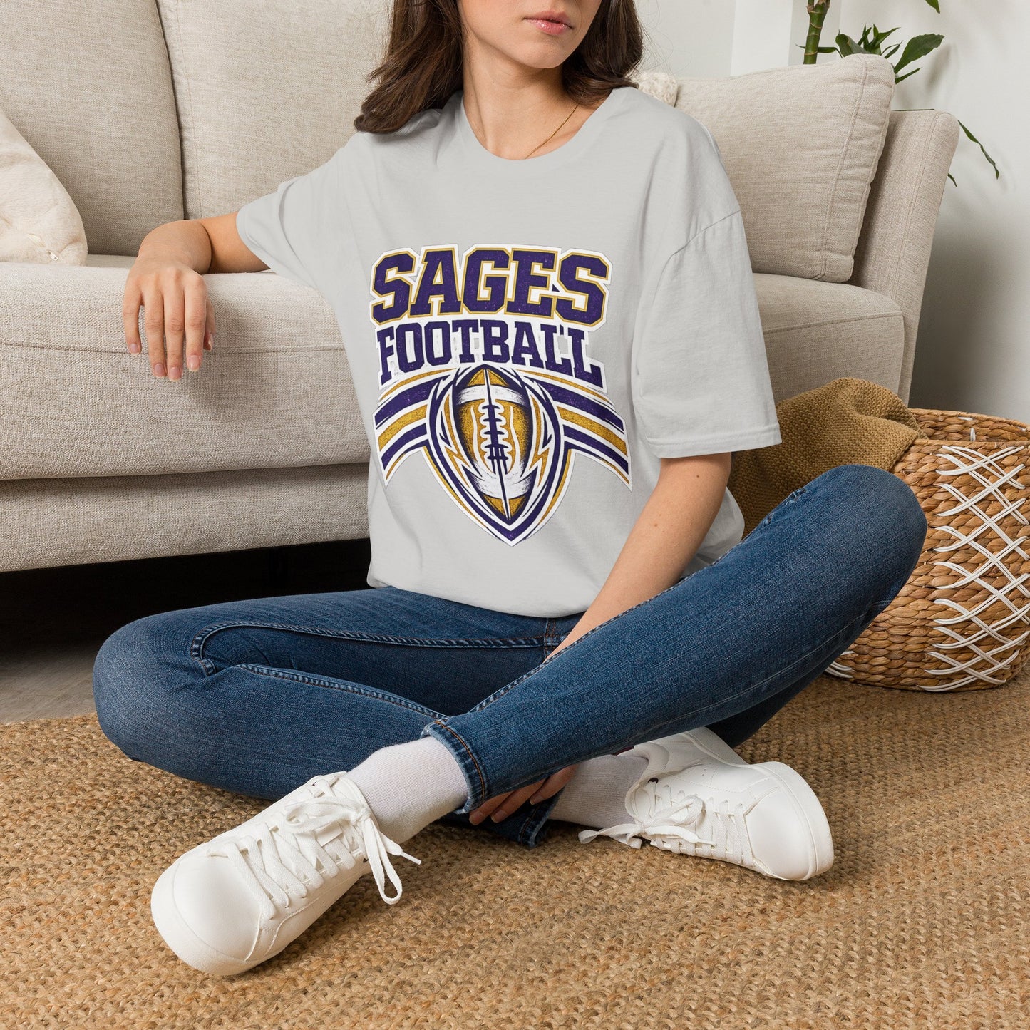 Sages Football T-Shirt — Vintage Collegiate Team Tee