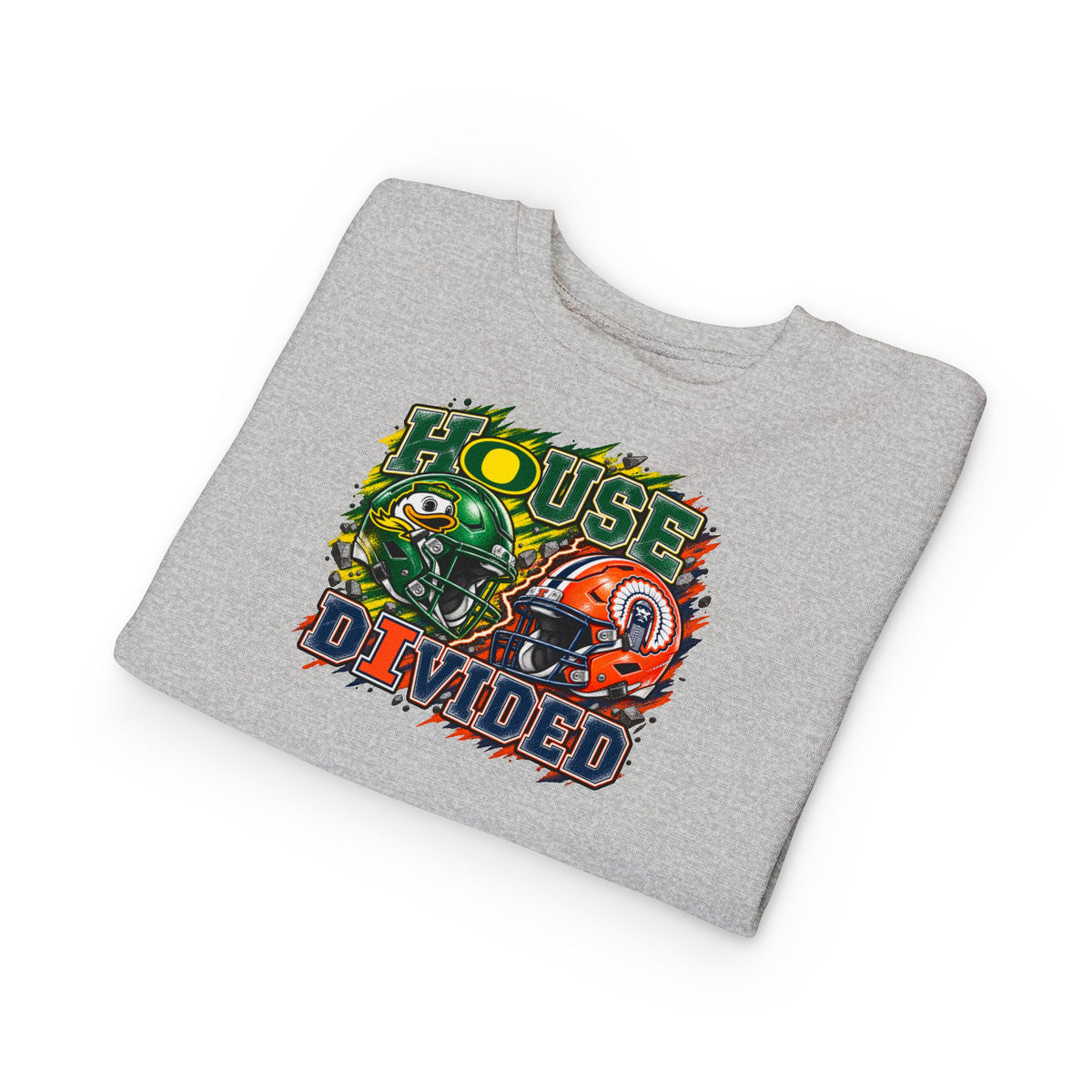 TODDLER House Divided Sweatshirt - Illinois vs Oregon