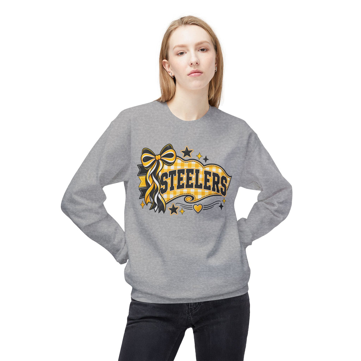 Steelers Ribbon Crewneck Sweatshirt