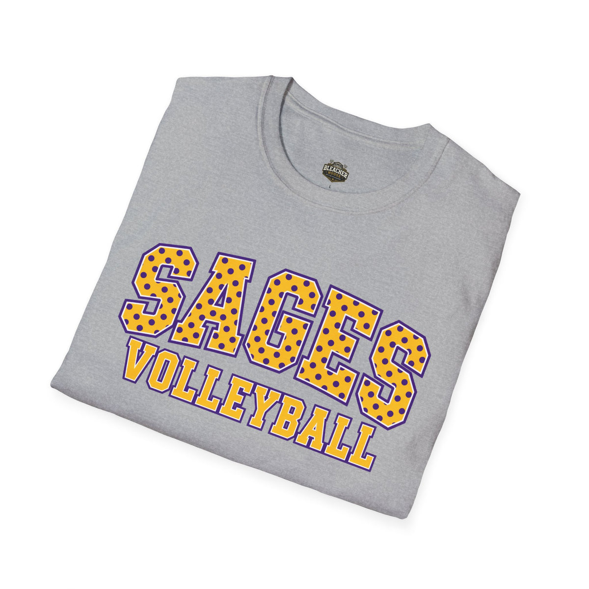 Sages Volleyball Team T‑Shirt — Retro Polka Dot Varsity Tee