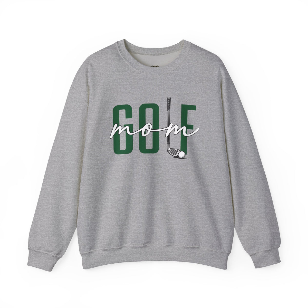 Golf Mom Crewneck Sweatshirt — 'MOM Graphic with Ball