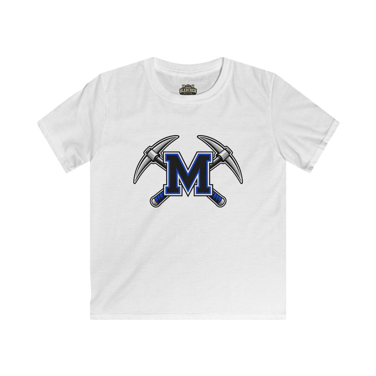 YOUTH Miners M Logo Tee — Crossed Pickaxes Youth Unisex Softstyle
