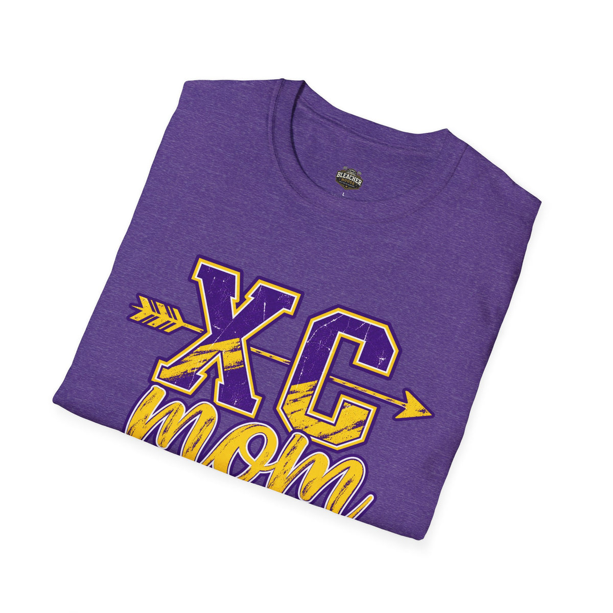 XC Mom T‑Shirt – Cross Country Mom Graphic Tee (Arrow & Varsity Lettering)