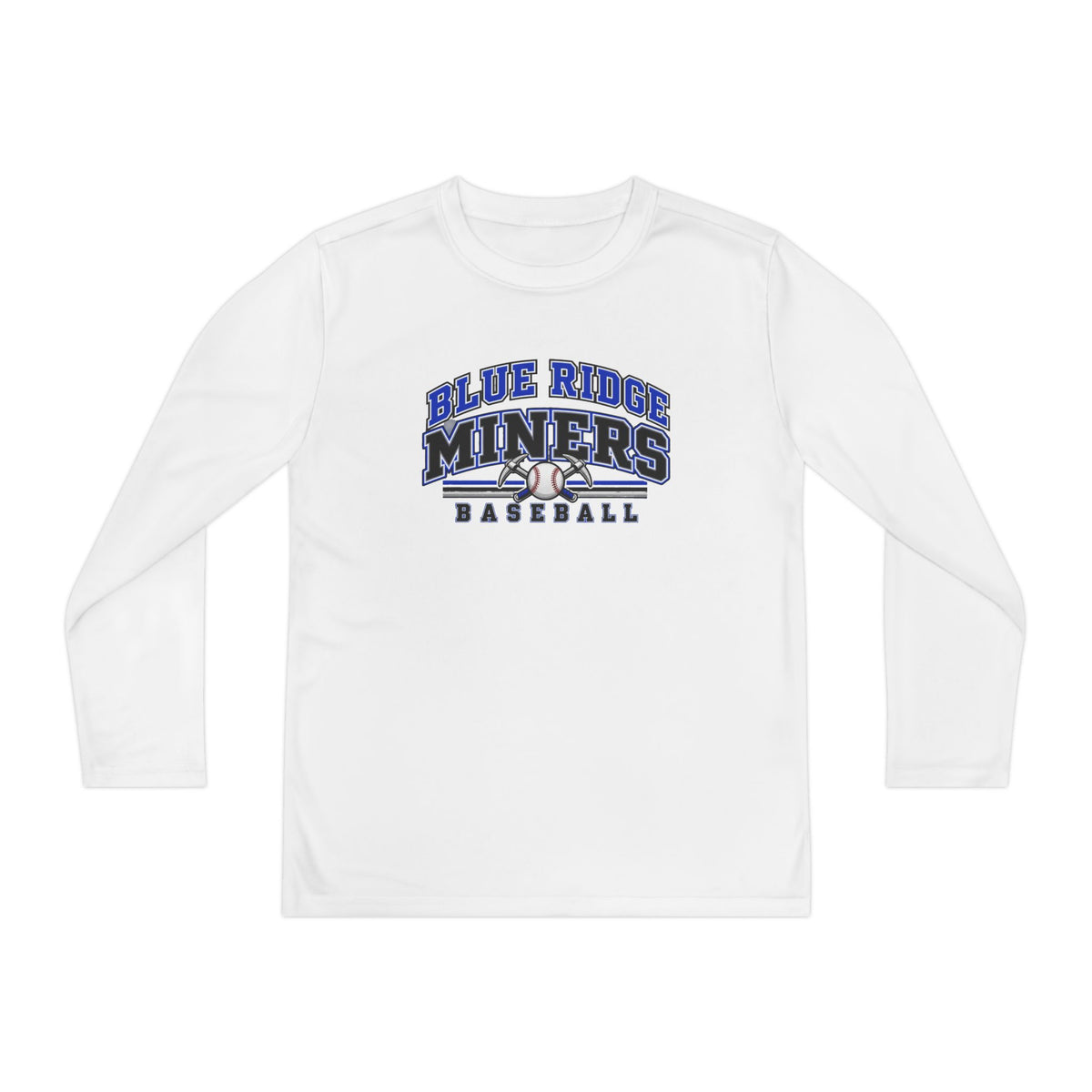 YOUTH Blue Ridge Miners Baseball Long Sleeve Tee