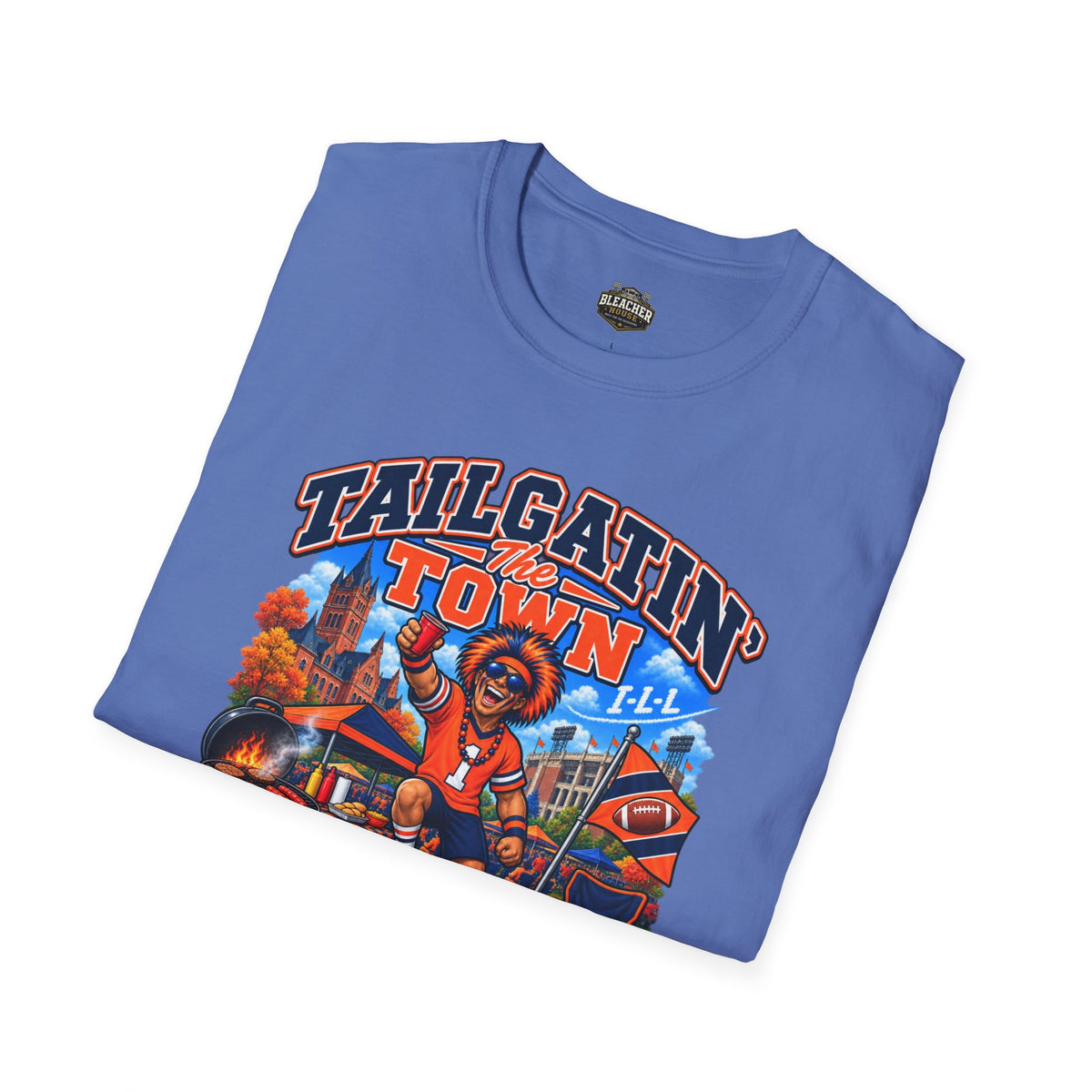 Tailgatin' the Town - ILLINOIS EDITION - College Game Day Tailgate Tee