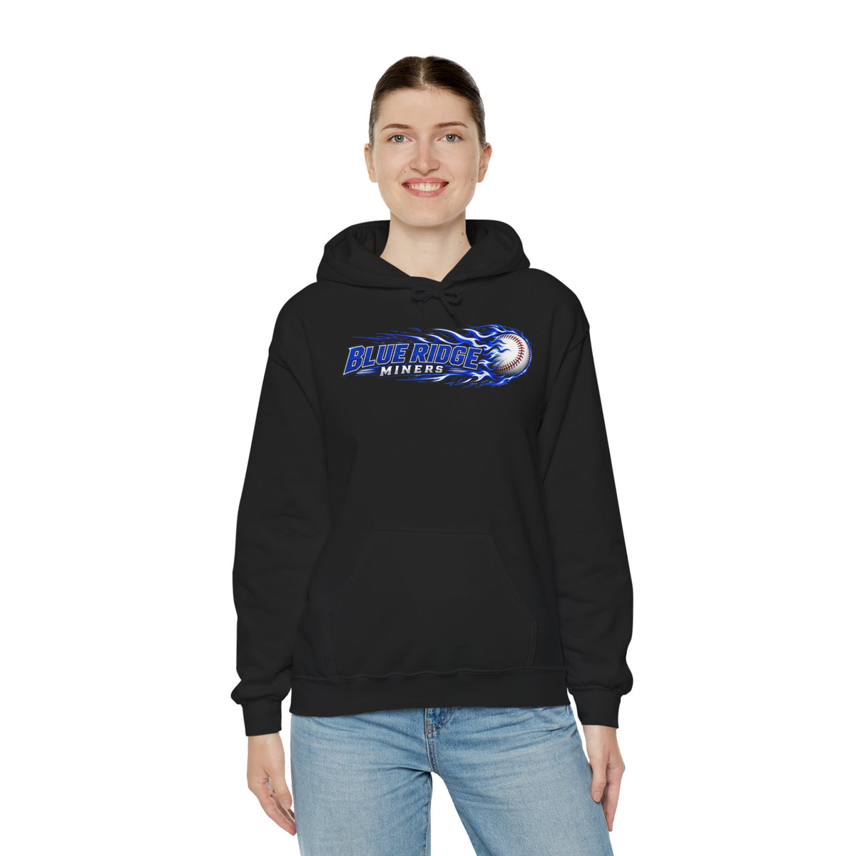Blue Ridge Miners Flaming Baseball Hoodie – Flaming Ball Hoodie