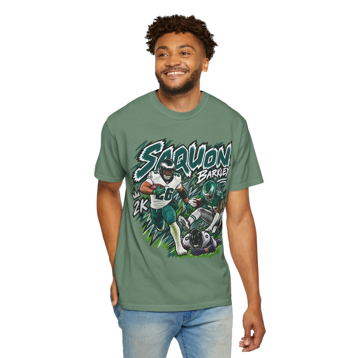 Saquon Barkley Graphic T-Shirt - Sunday Standouts Sketch Series