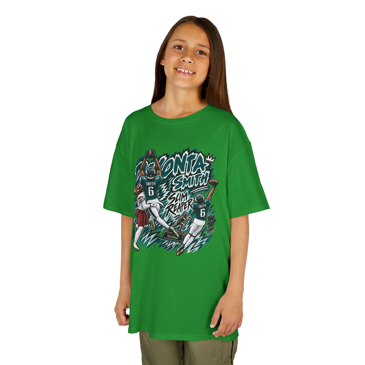 YOUTH Devonta Smith, SLIM REAPER Graphic T-Shirt - Sunday Standouts Sketch Series