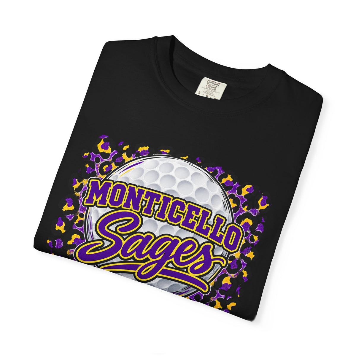 Monticello Sages Golf Leopard Mascot T-Shirt