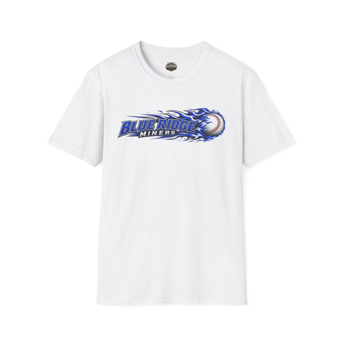Blue Ridge Miners Flaming Baseball T-Shirt – Flaming Ball Softstyle Tee