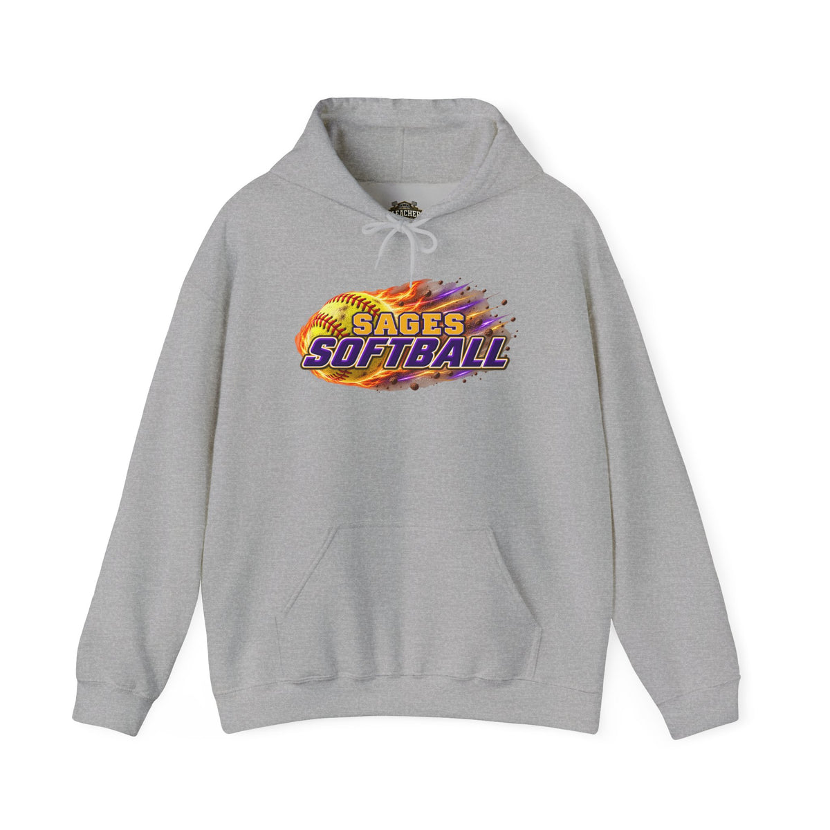 Sages Flaming Softball Hoodie