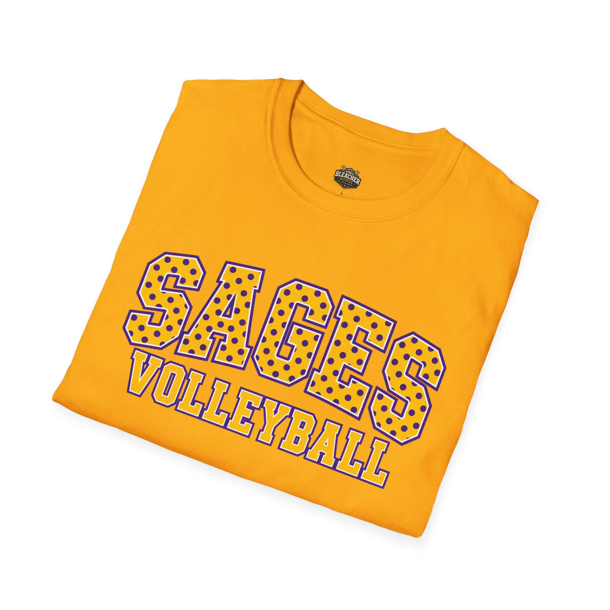 Sages Volleyball Team T‑Shirt — Retro Polka Dot Varsity Tee