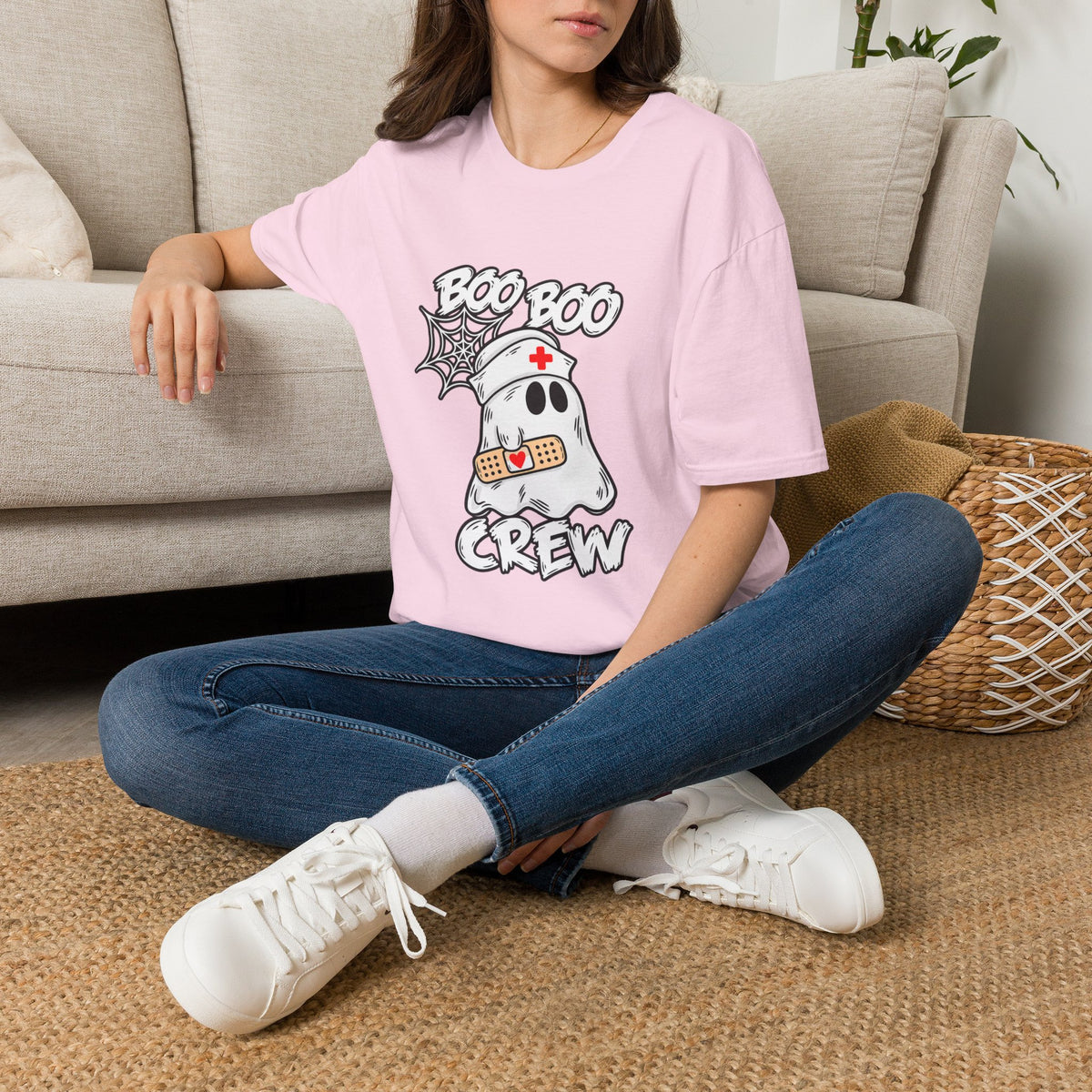 Boo Boo Crew T-Shirt — Cute Nurse Ghost Halloween Tee