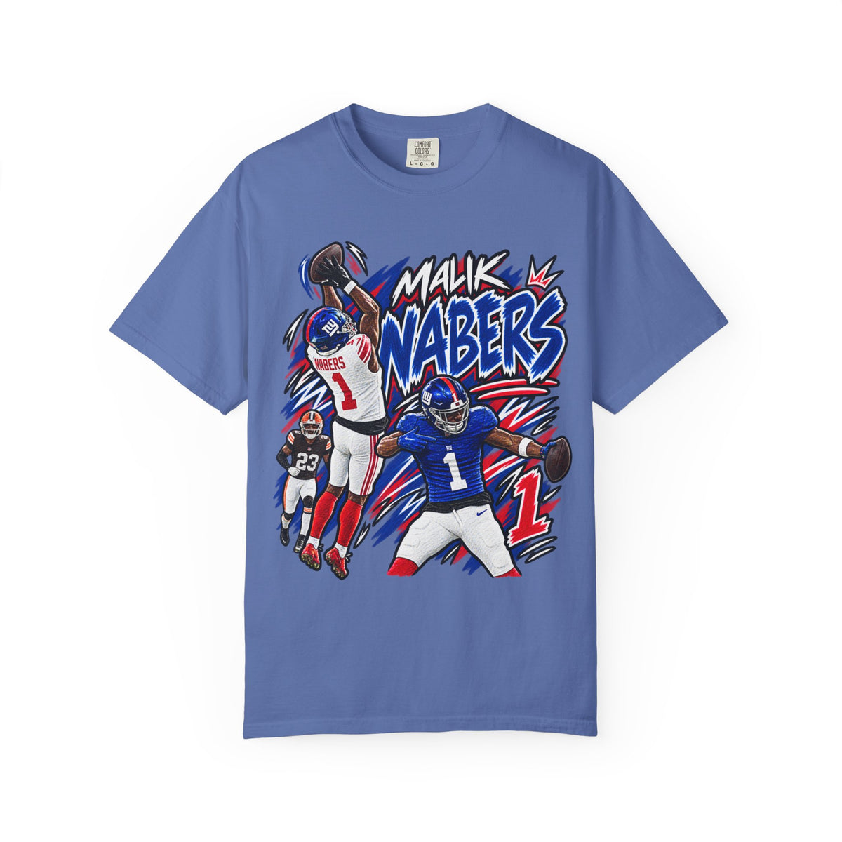 Malik Nabers Graphic T-Shirt - Sunday Standouts Sketch Series