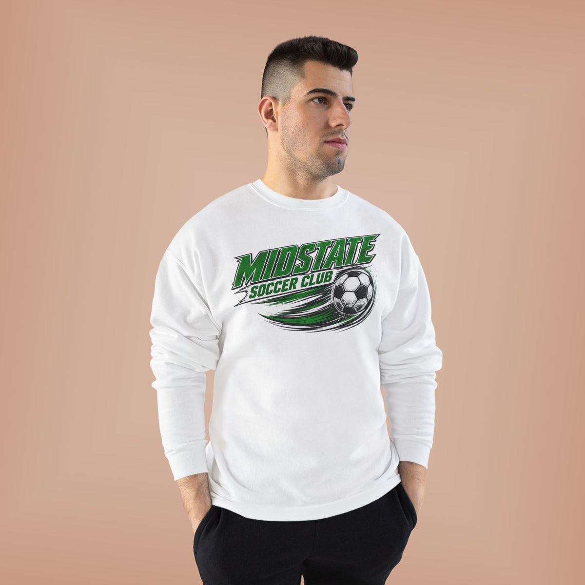Midstate Crewneck Sweatshirt — Midstate Soccer Club Graphic