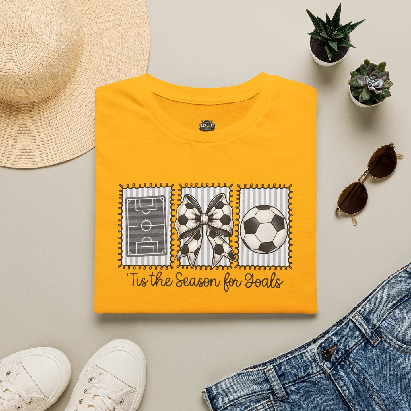 Soccer T‑Shirt — "Tis the Season for Goals"  Soccer Tee