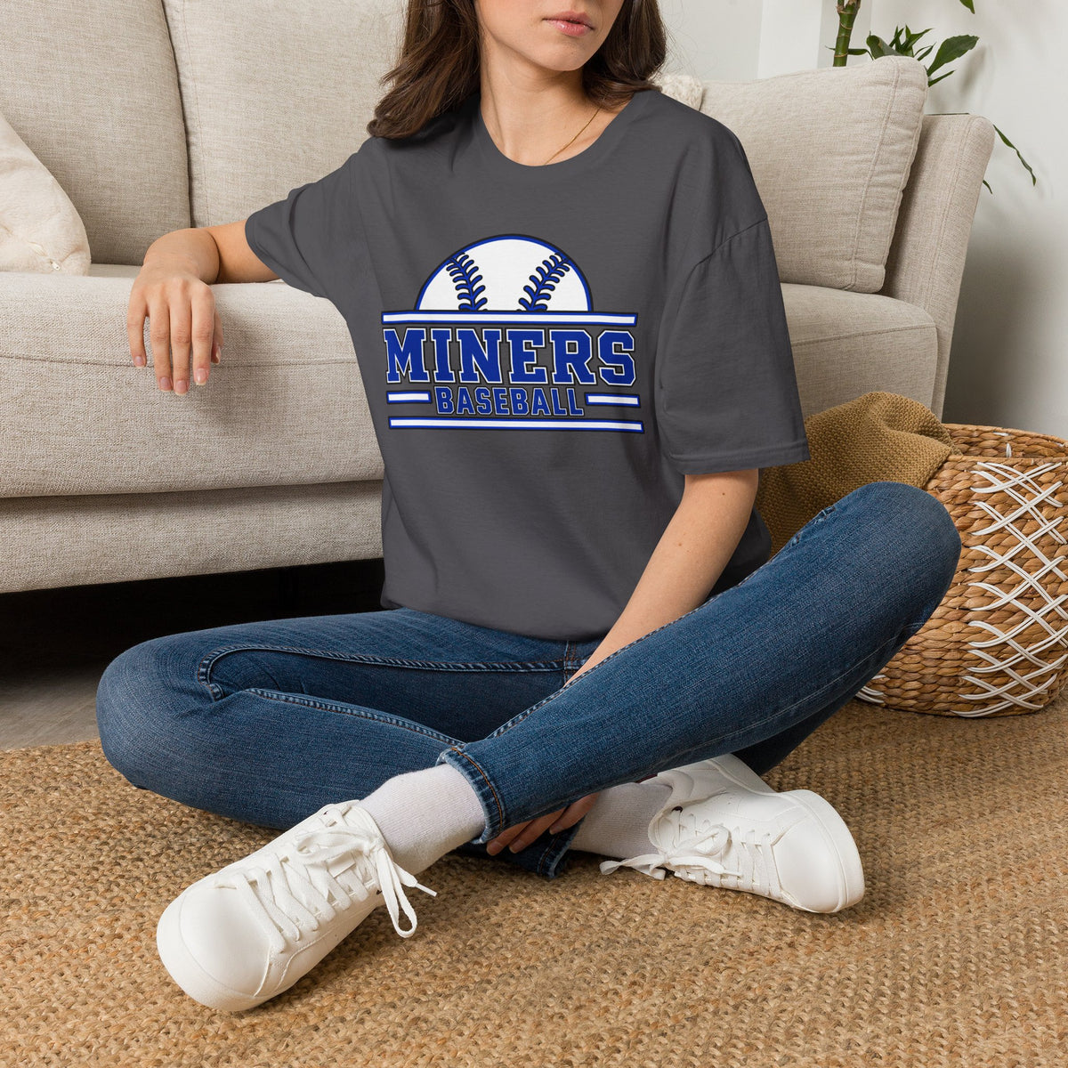 Miners Baseball Team T‑Shirt — Retro Baseball Logo Tee