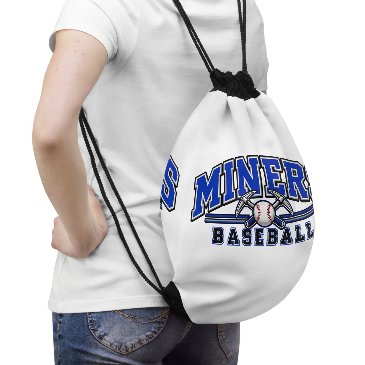 Miners Baseball Drawstring Bag