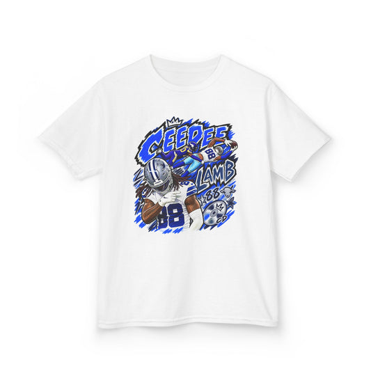 YOUTH CeeDee Lamb Graphic T-Shirt - Sunday Standouts Sketch Series