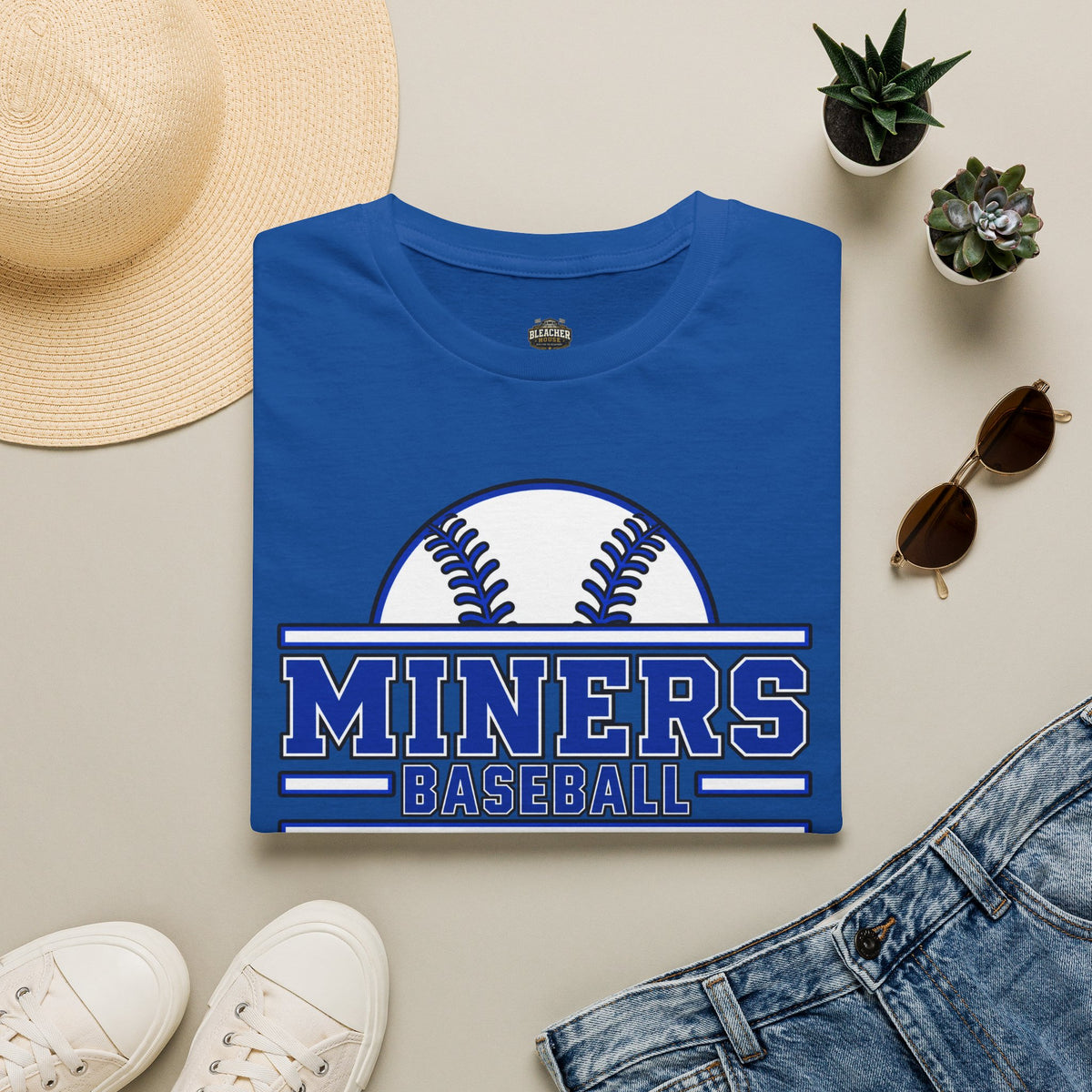 Miners Baseball Team T‑Shirt — Retro Baseball Logo Tee