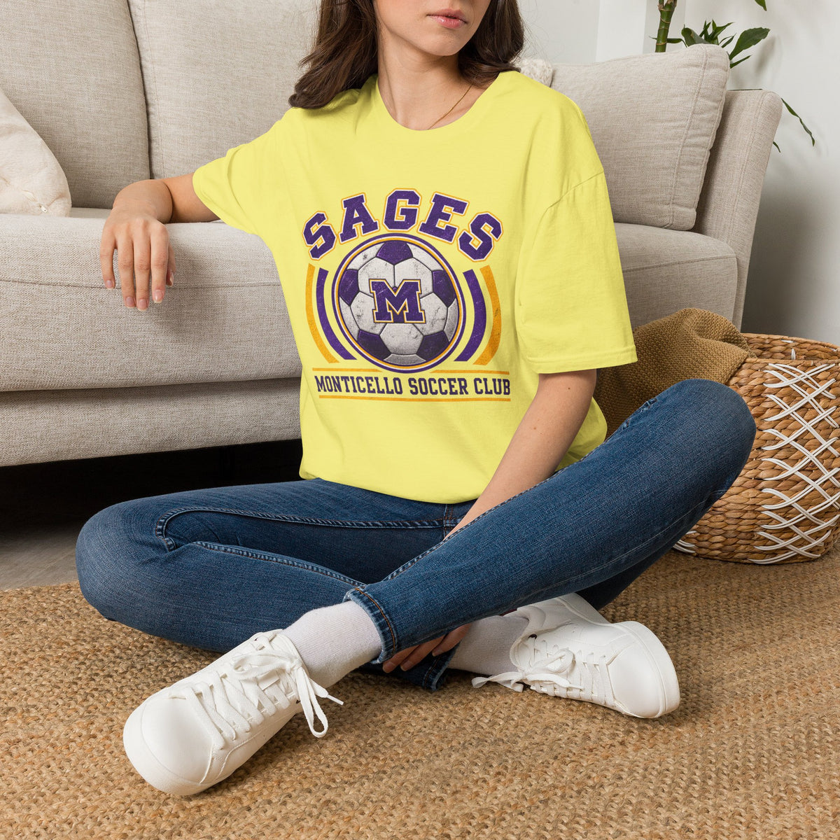 CUSTOMIZABLE Sages Soccer Club T-Shirt — YOUR NAME AND NUMBER