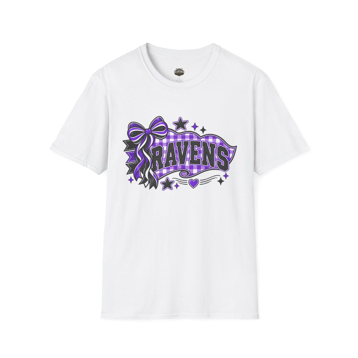 Ravens T-Shirt — Purple Ribbon & Stars Spirit Tee